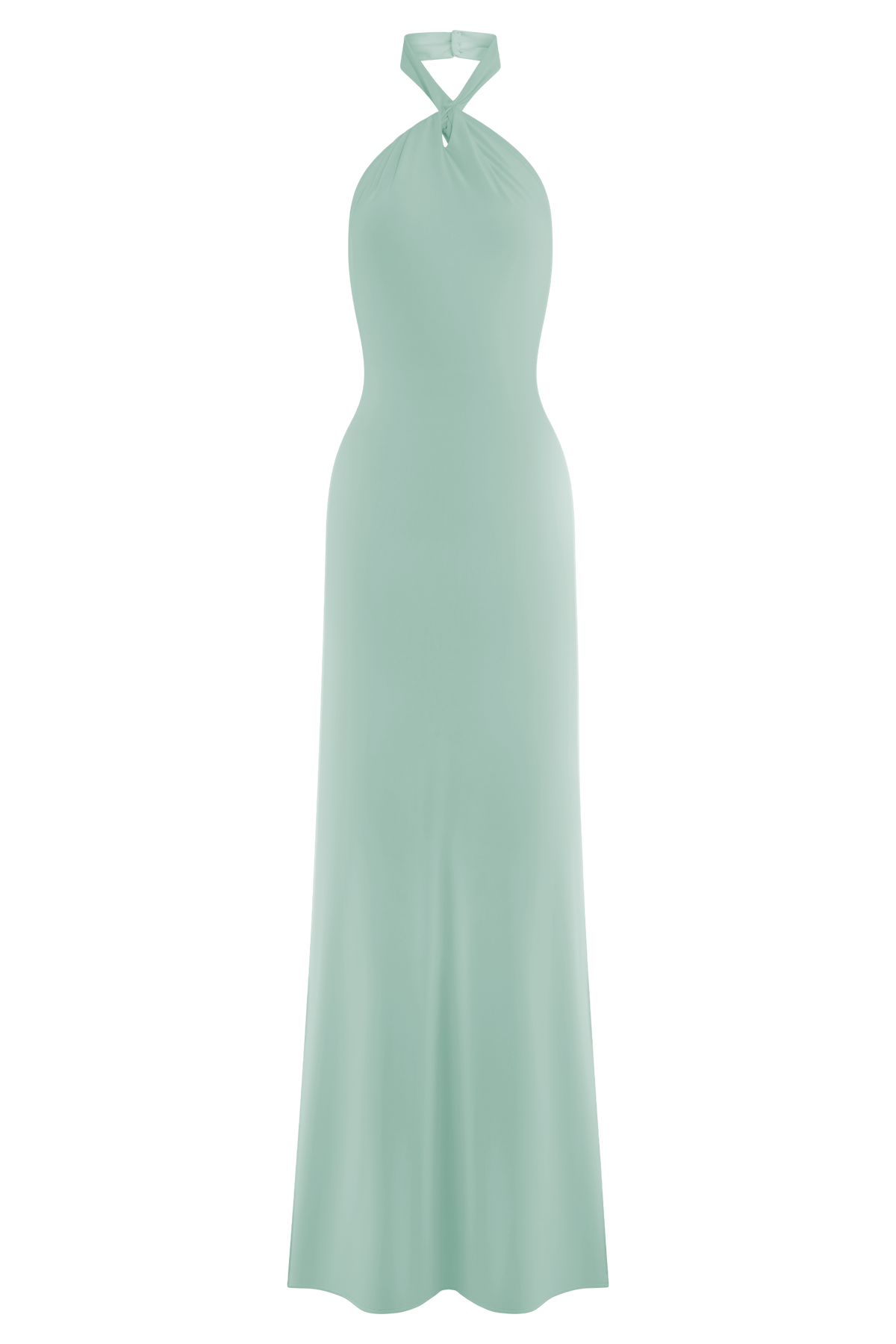 Elyna Slinky Halter Maxi Elbise - Lagoon