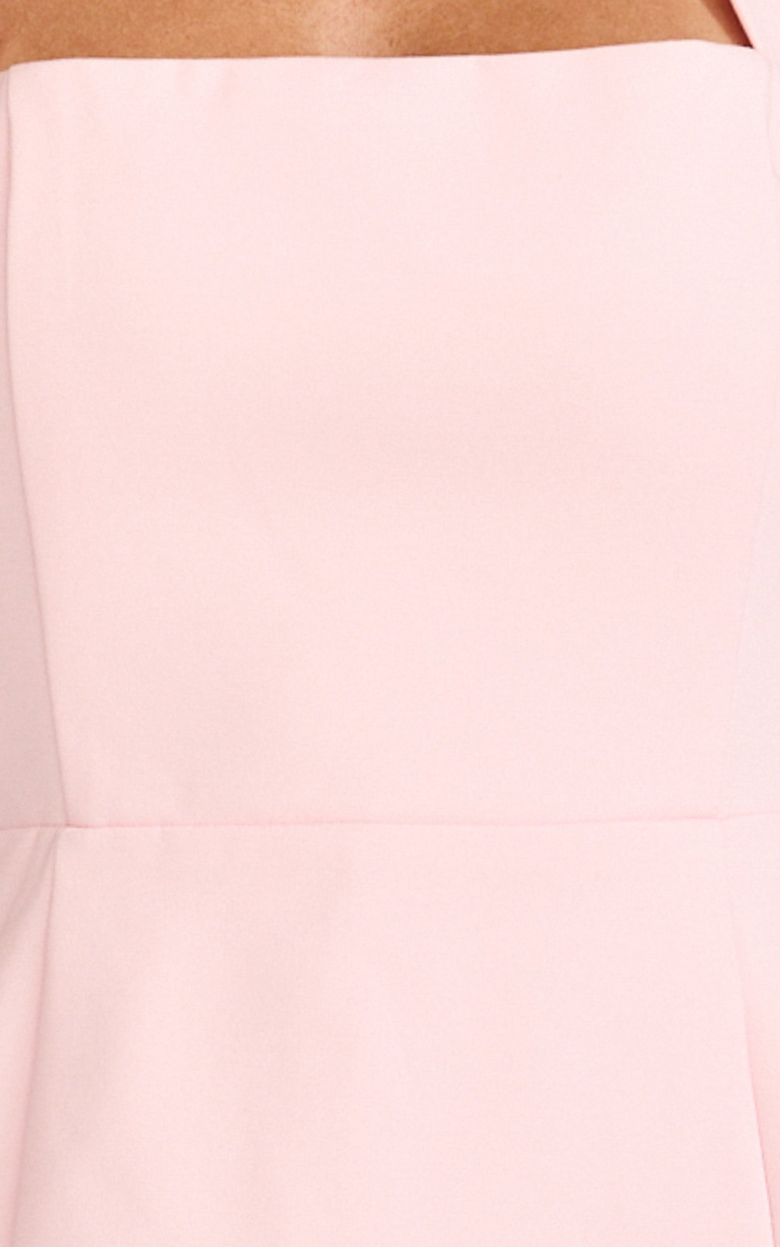 Dante Mini Elbise - Pembe Boyundan Bağlamalı Lale Etek Elbise