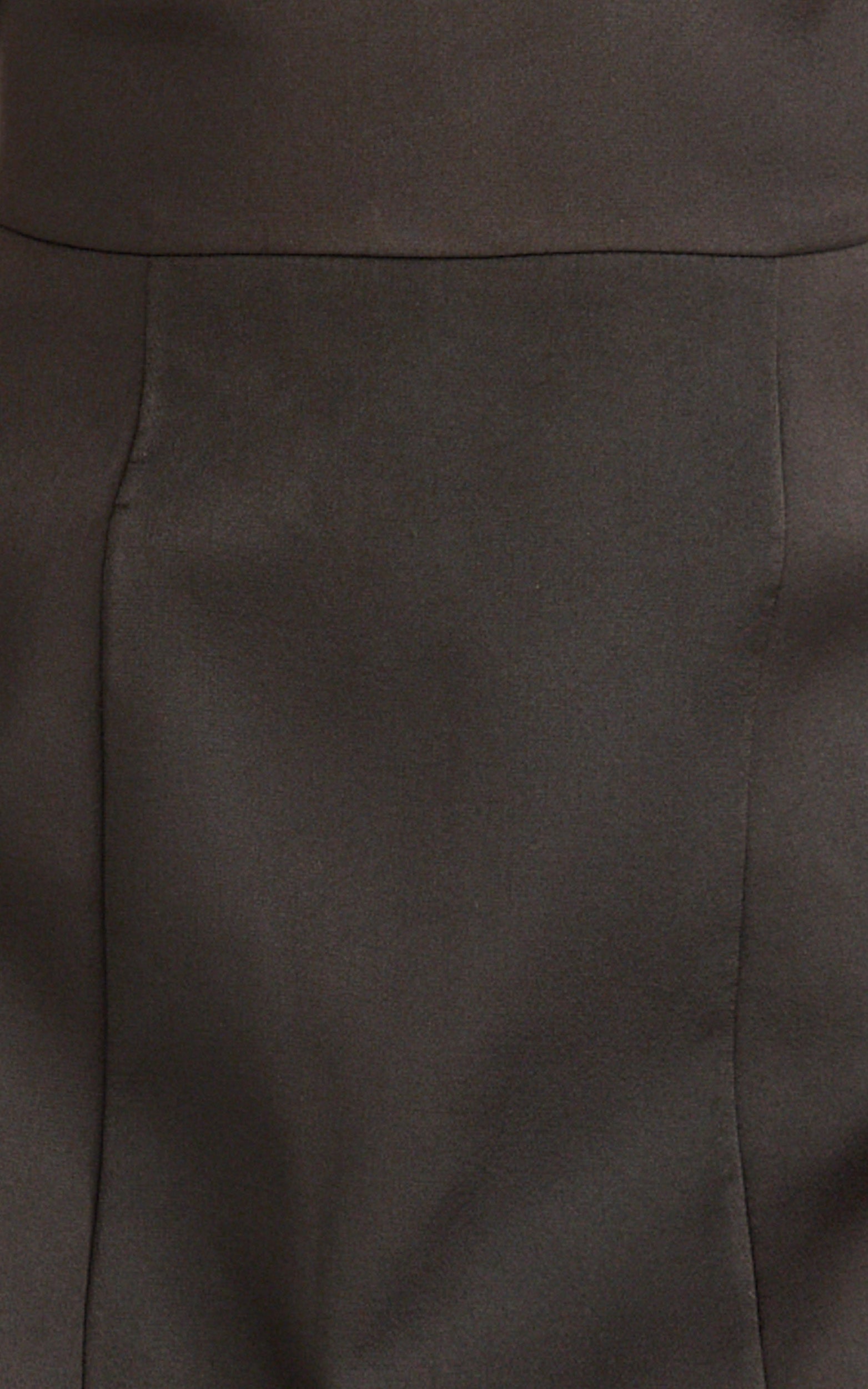 Benson Mini Elbise - Siyah Kalp Yaka Fit & Flare Lale Etek Elbise