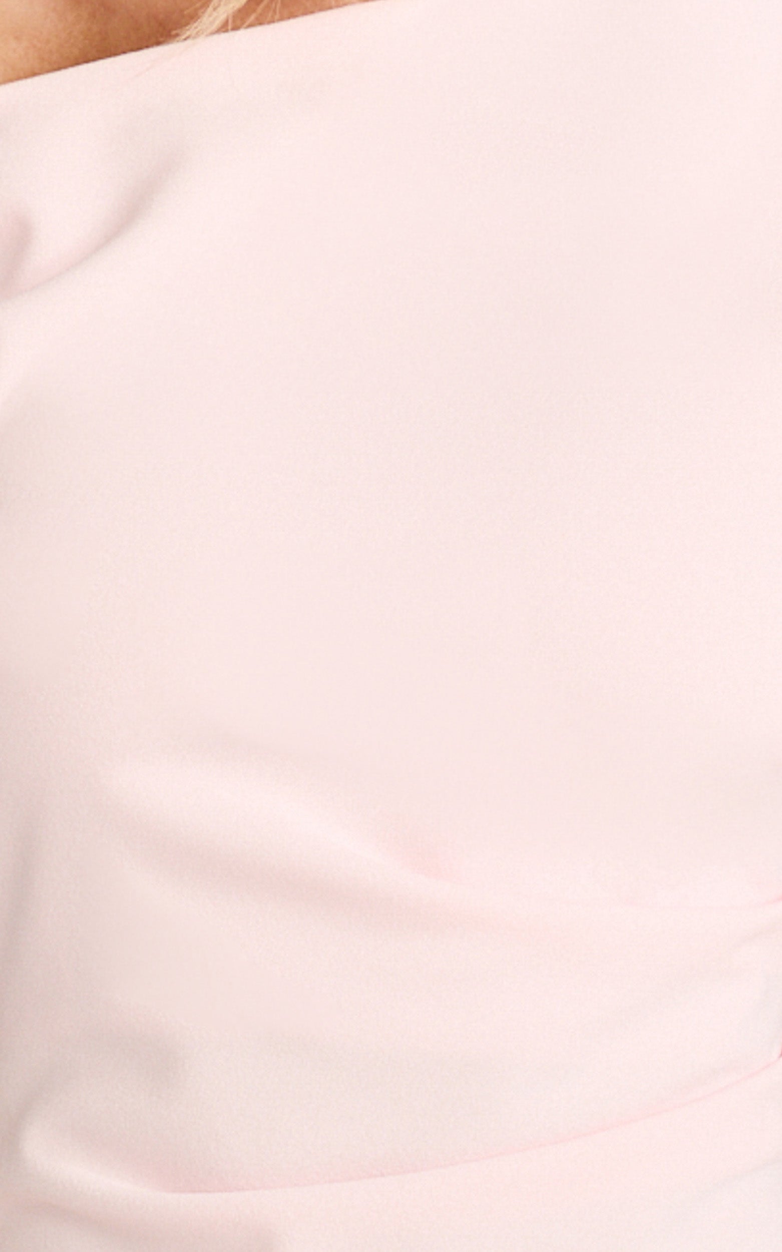 Vilma Mini Elbise - Pembe Tek Omuz Vücuda Oturan Elbise