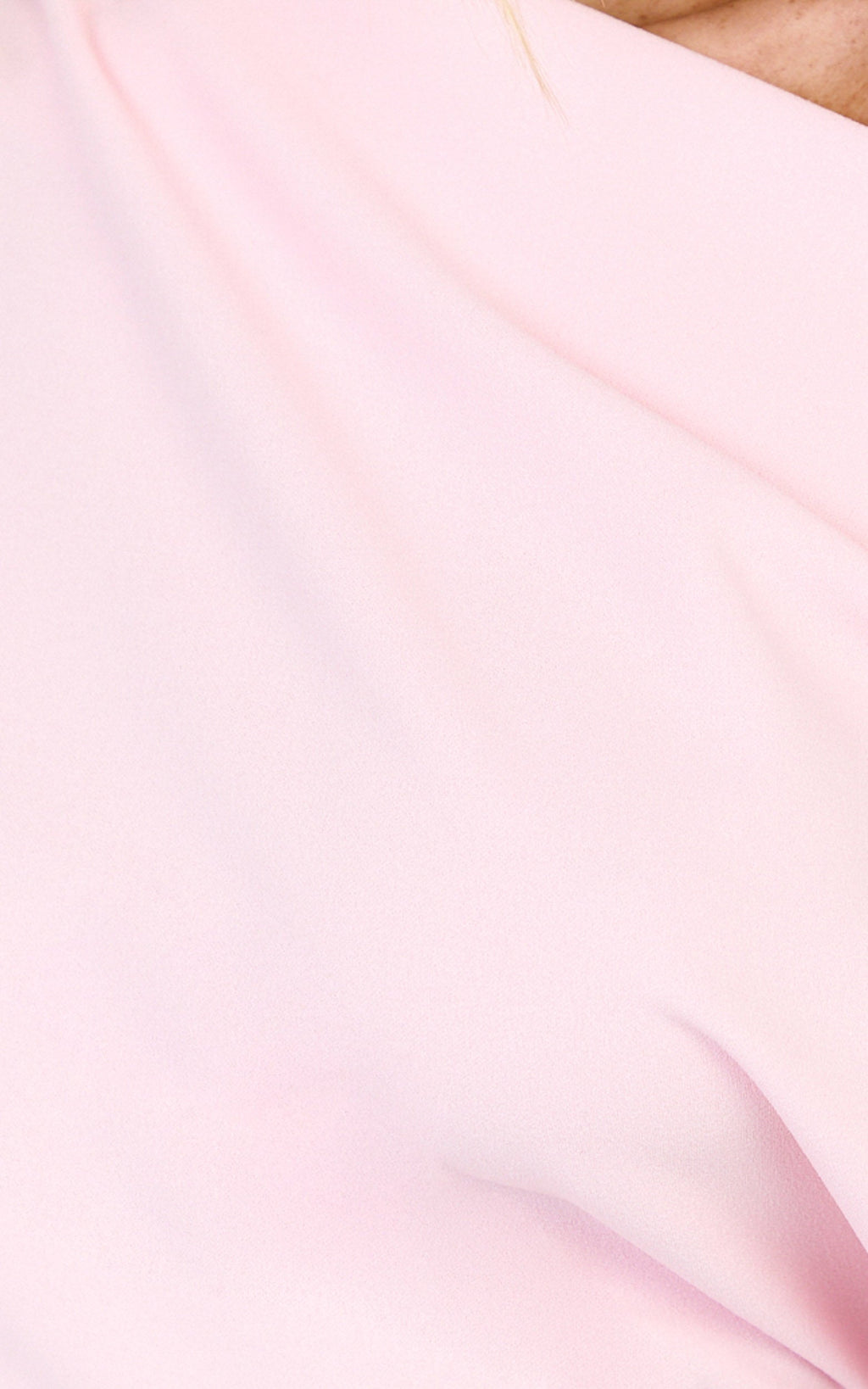 Nalfie Mini Elbise - Pembe Düşük Omuzlu Jarse Drapeli Elbise