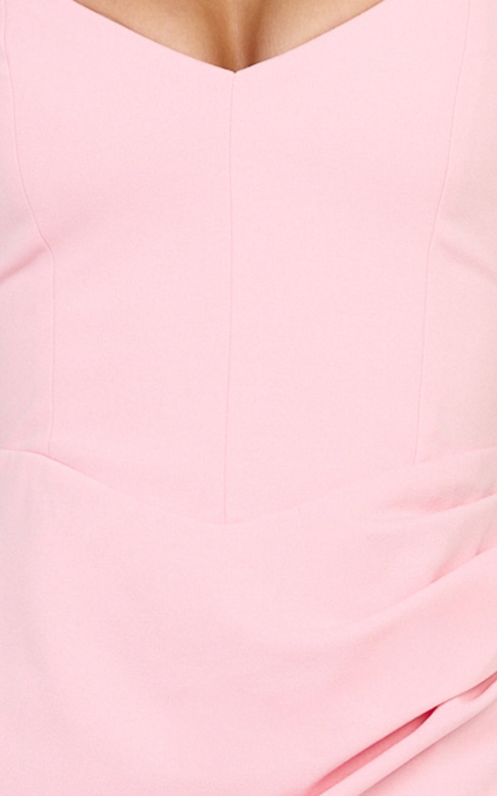 Malibu Maxi Elbise - Pembe Omuzları Açık Yüksek Yırtmaçlı Elbise