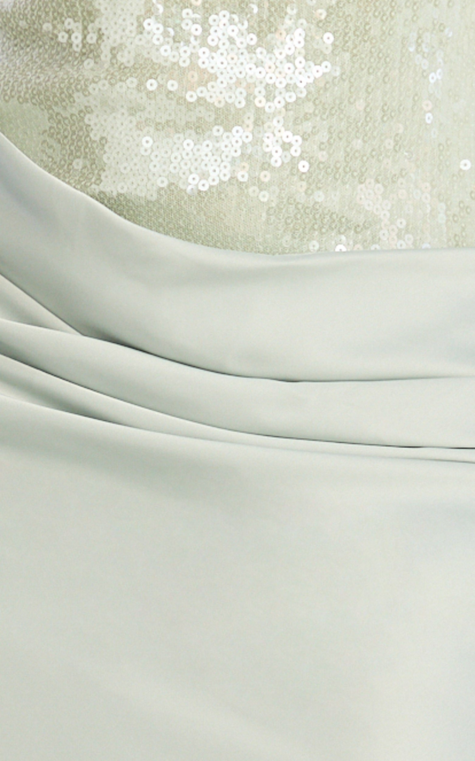 Jasmin Maxi Elbise - Adaçayı Payetli Katmanlı Elbise