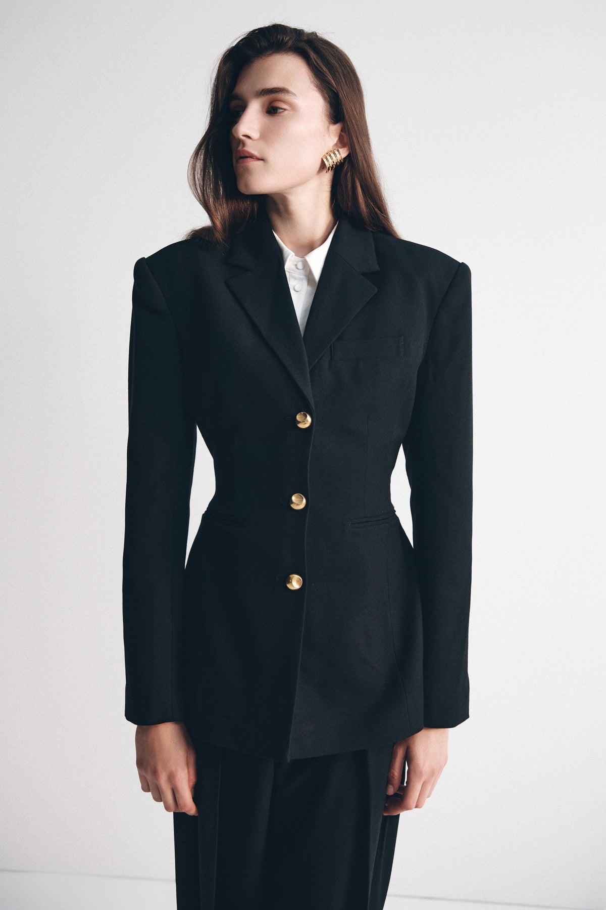 Bellamy Büzgülü Blazer - Siyah