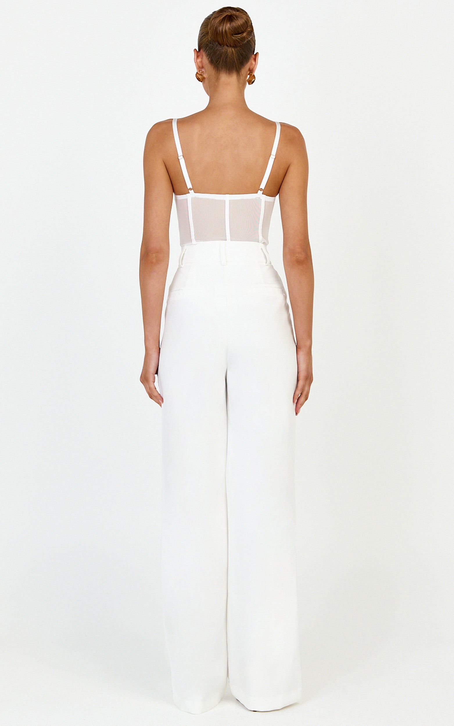 Iris Bodysuit - Krem Korse Dantel Bodysuit