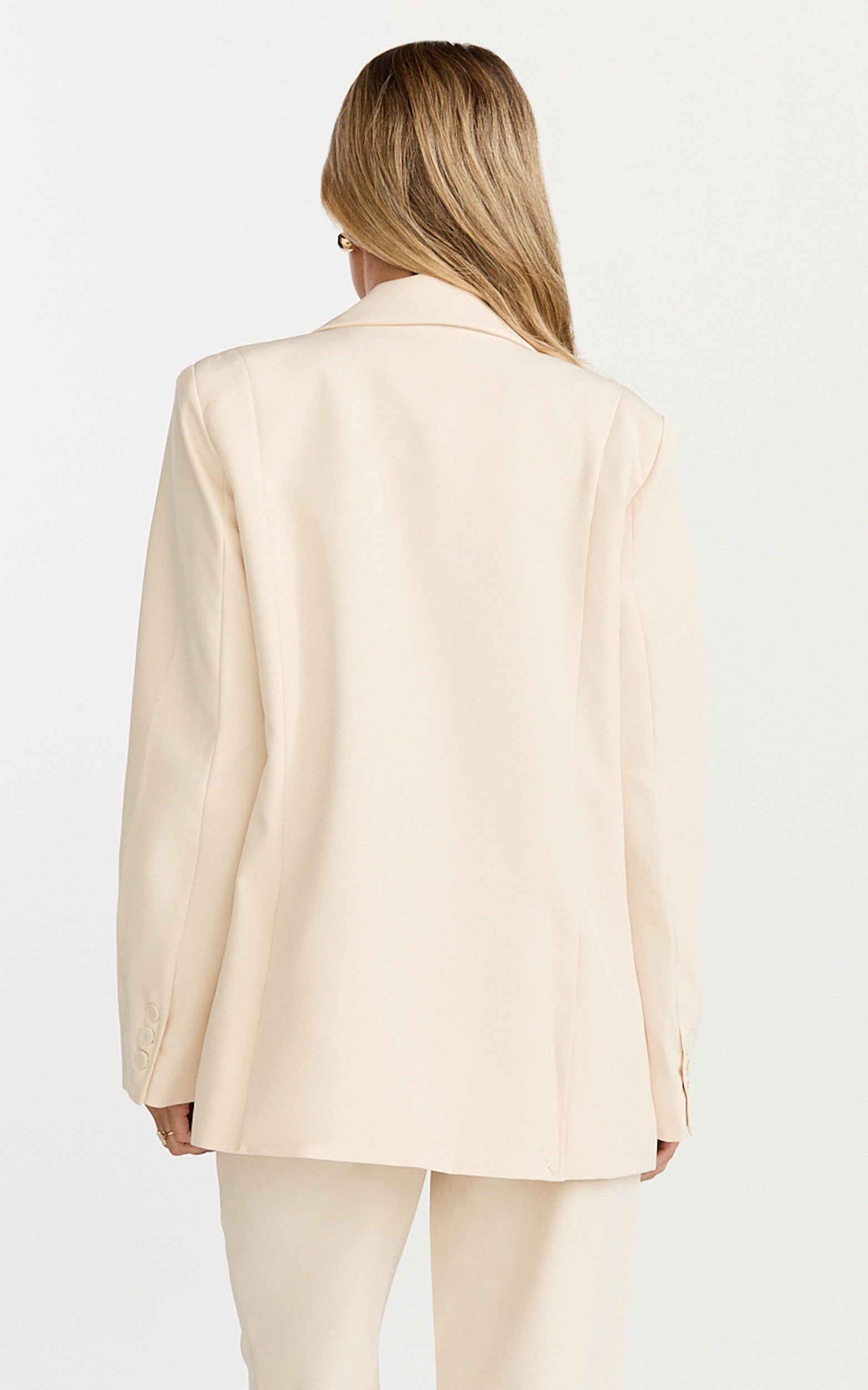 Elodie Blazer - Krem Kruvaze Blazer