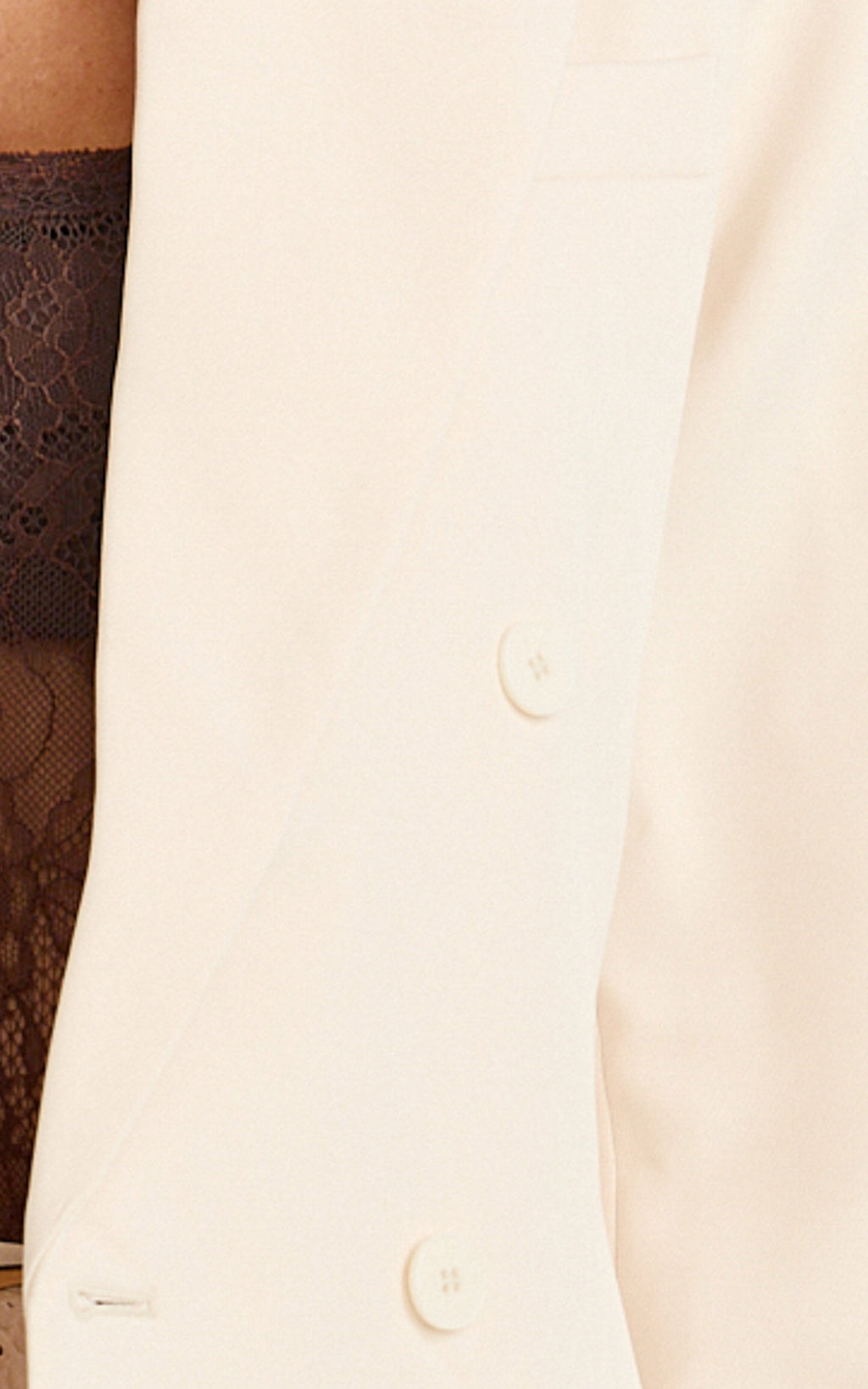 Elodie Blazer - Krem Kruvaze Blazer