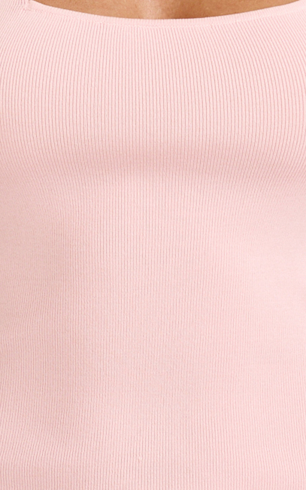 Barbara Maxi Elbise - Pembe Boyundan Bağlamalı U Yaka Kontrast Şifon Elbise