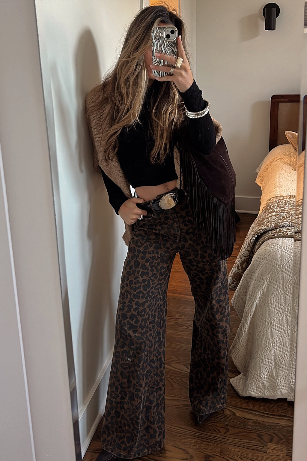 Midland Leopar Desenli Pantolon