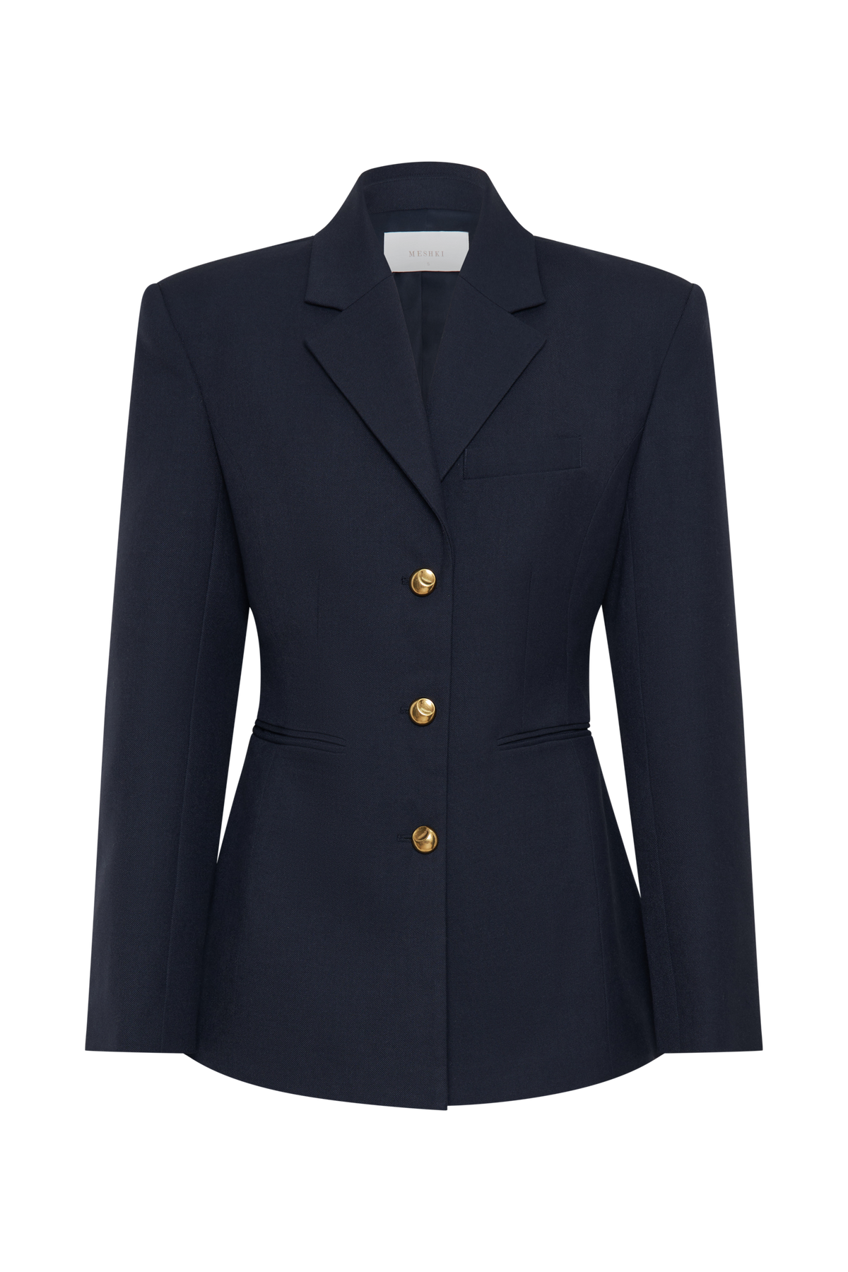 Bellamy Büzgülü Blazer - Koyu Lacivert