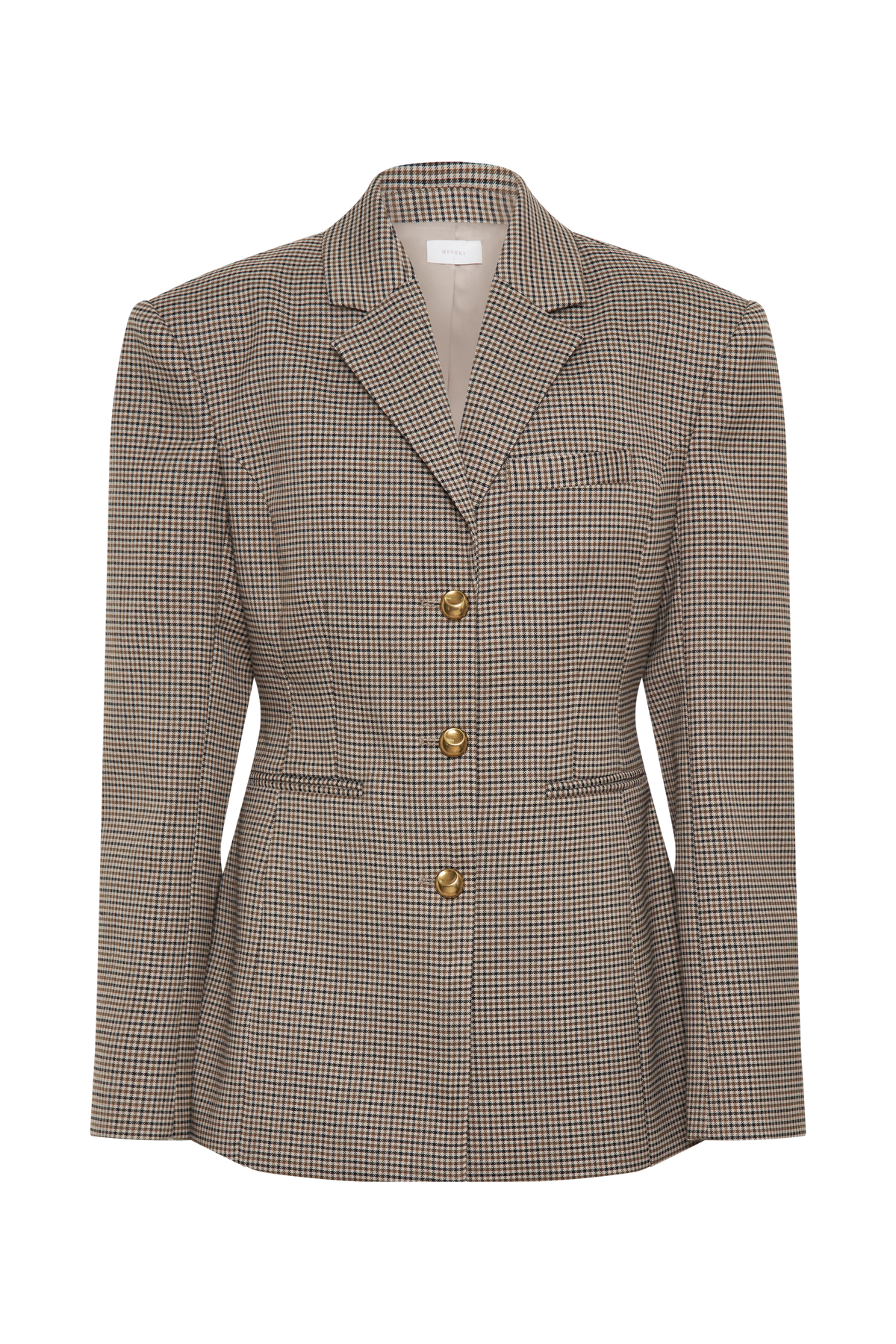 Mila Şeklinde Blazer - Bronz Kareli