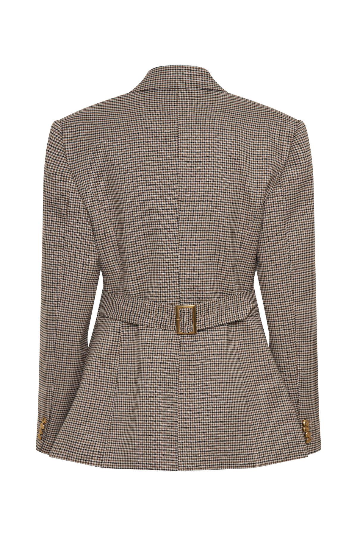 Mila Şeklinde Blazer - Bronz Kareli