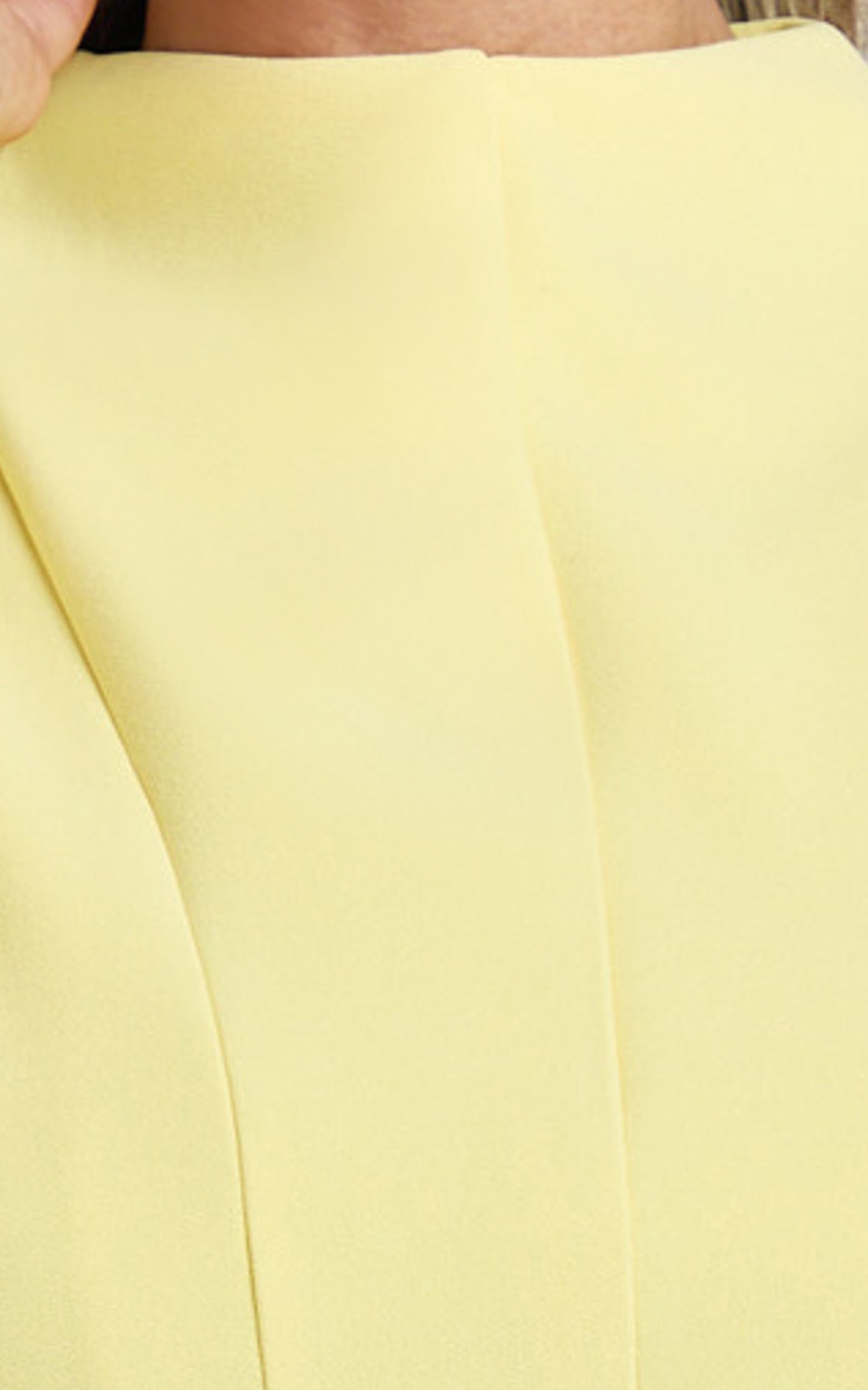 Becky Mini Elbise - Limon Sarısı Yüksek Yaka Kolsuz Fit & Flare Elbise