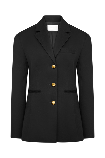 Bellamy Büzgülü Blazer - Siyah