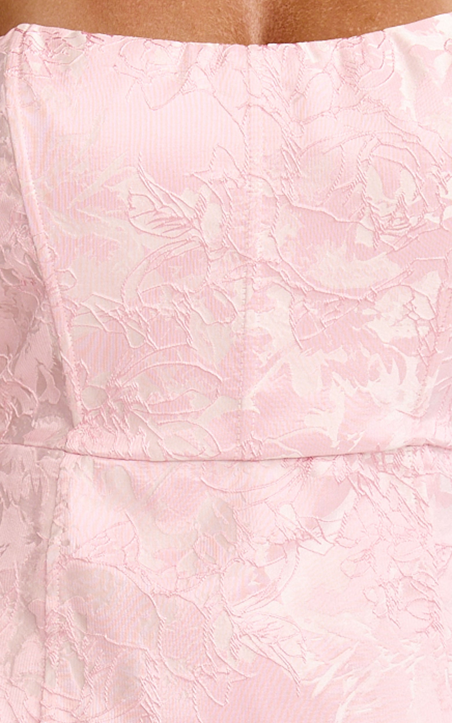 Brailey Mini Elbise - Straplez Elbise - Pembe