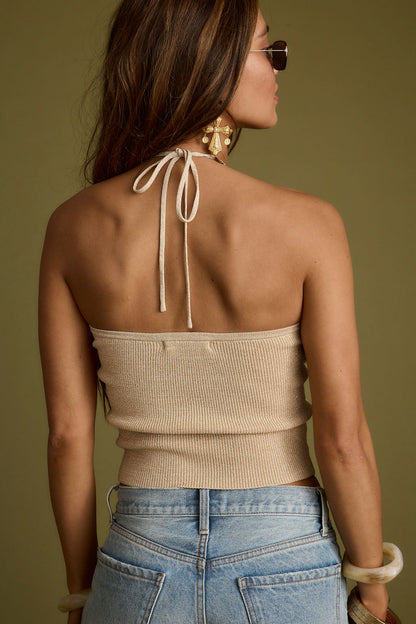 Cherished Altın Lureks Halter Üst