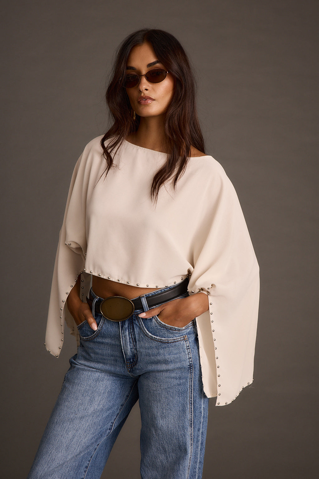 Clear Breeze Krem Zımbalı Üst