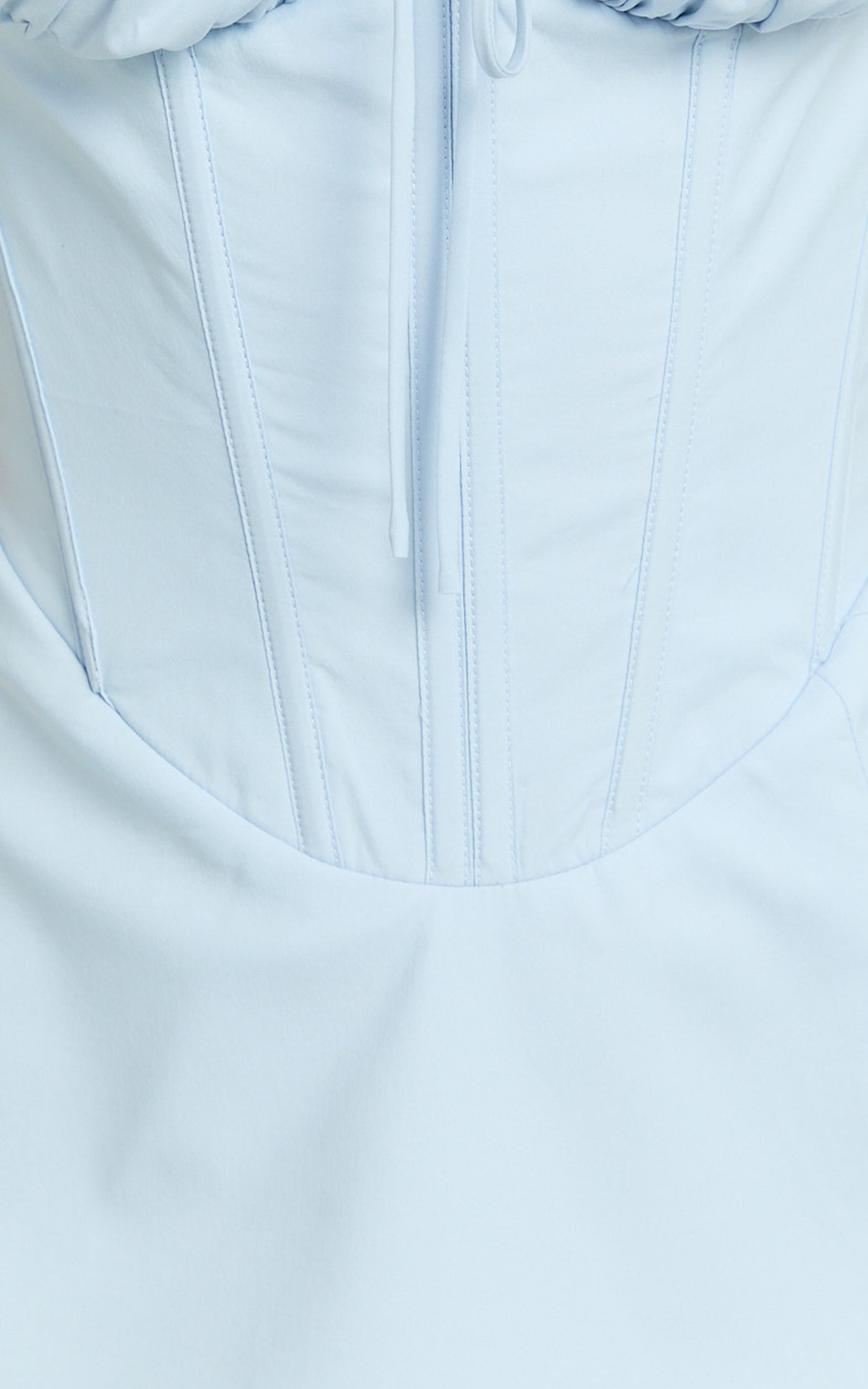 Charlotte Mini Elbise - Mavi Kısa Kollu Fit & Flare Elbise