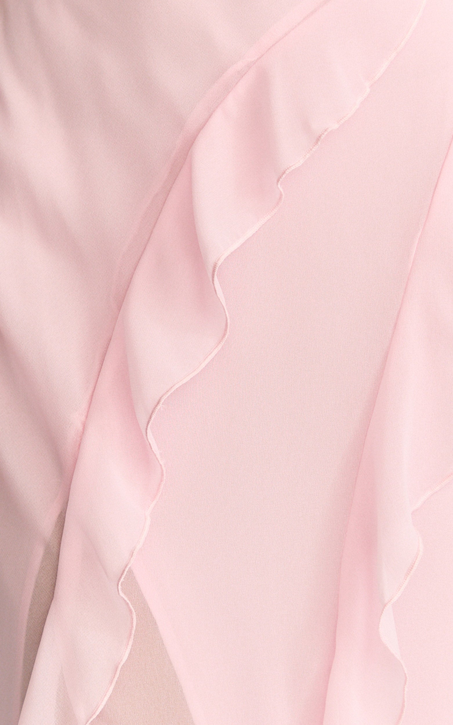 Connie Midi Elbise - Fırfır Detaylı Elbise - Pembe