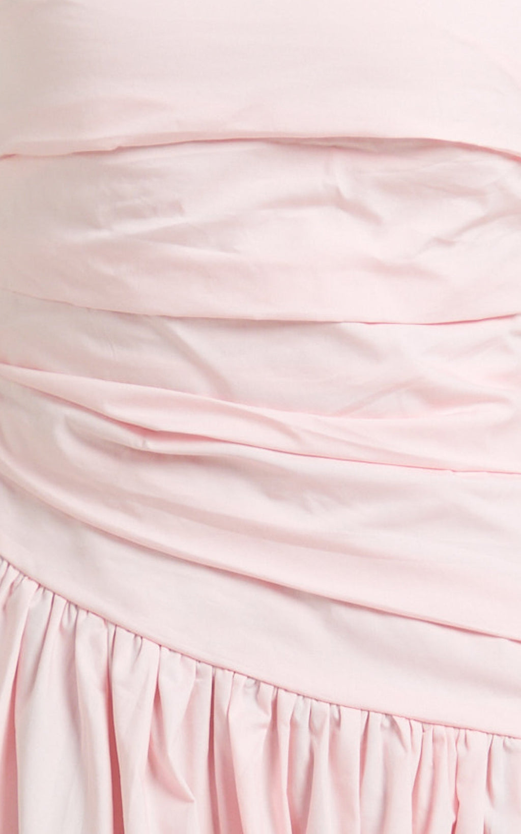 Cora Midi Elbise - Pembe Straplez Elbise