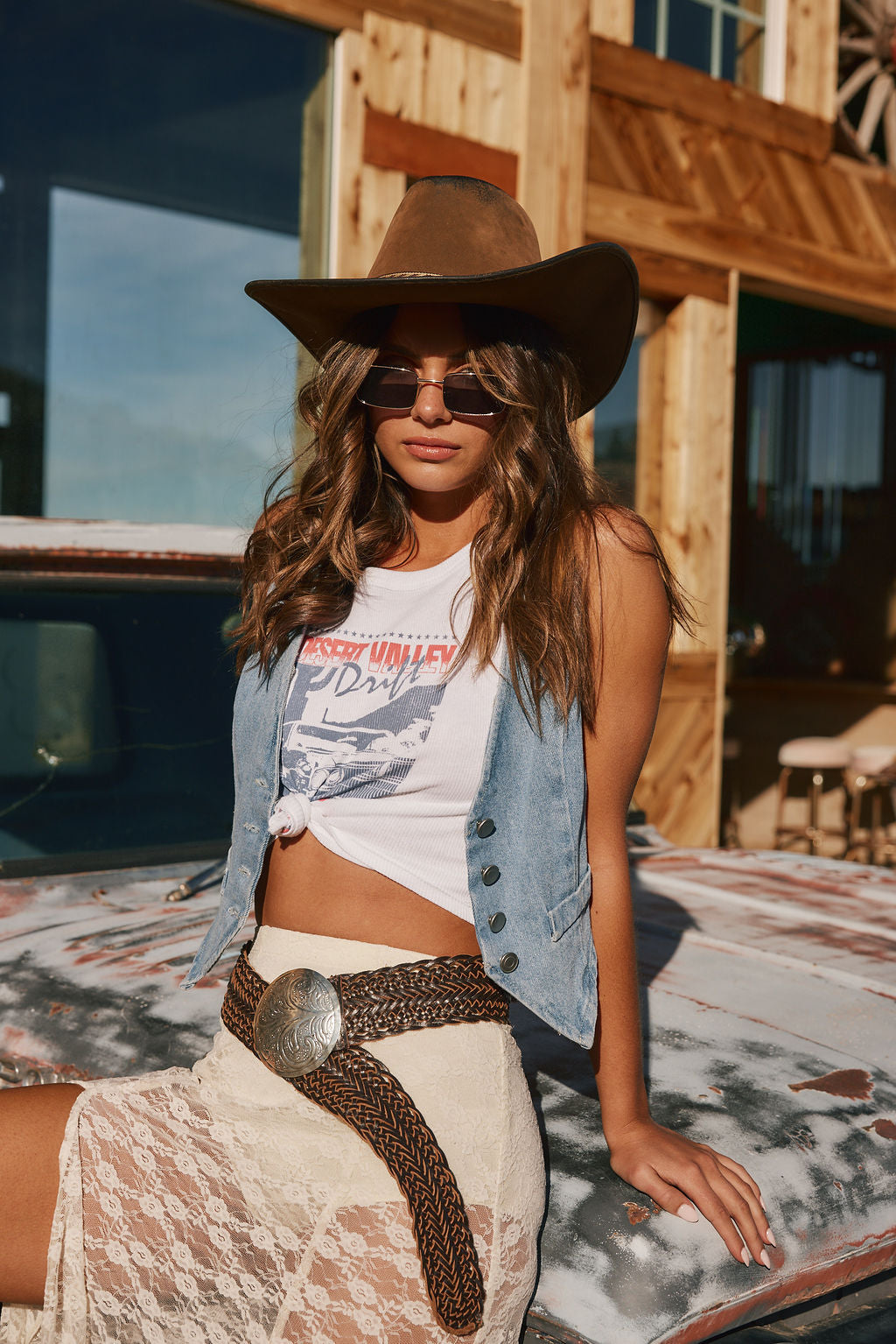 Diane Mavi Denim Yelek