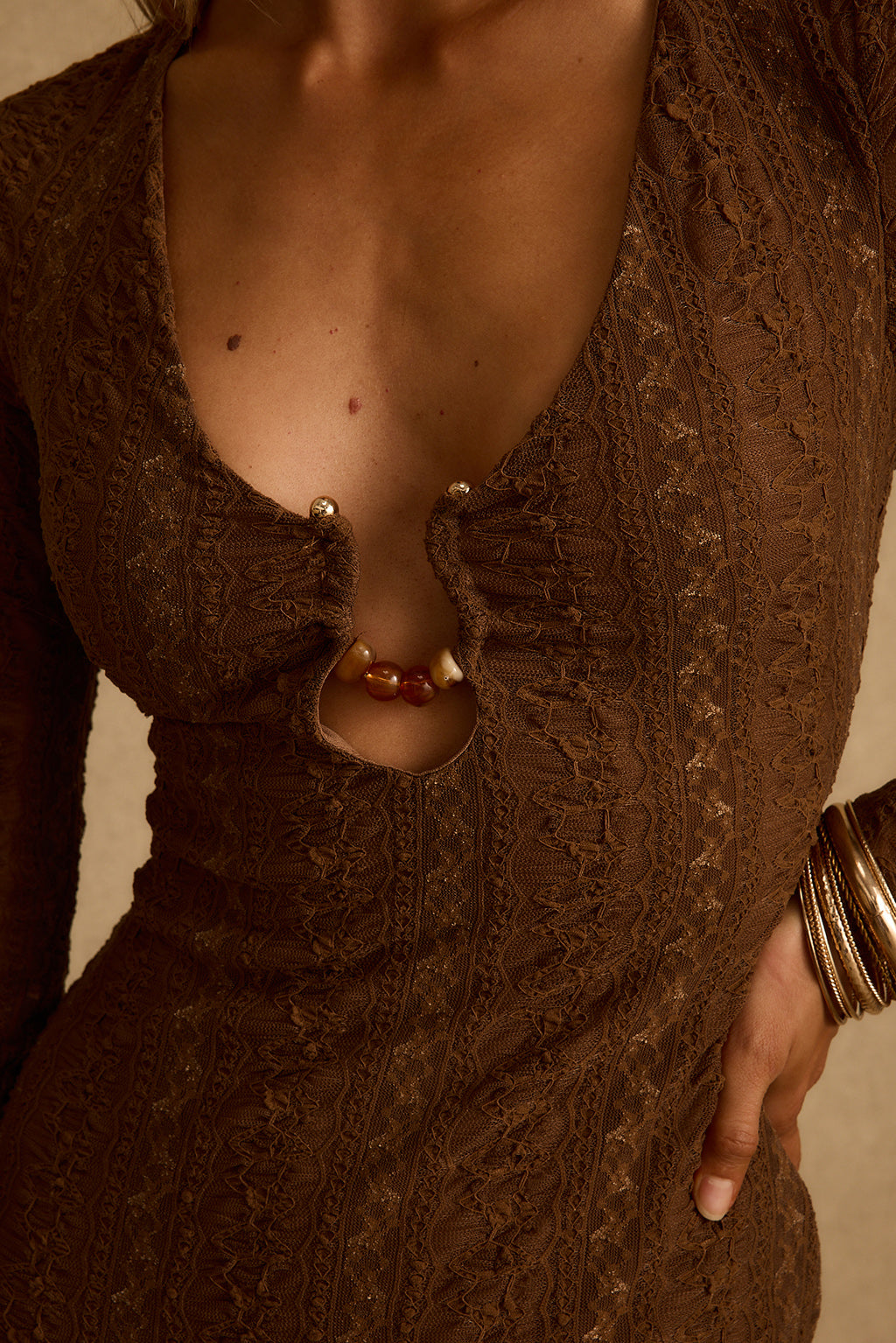 Dorado Mocha Maxi Elbise
