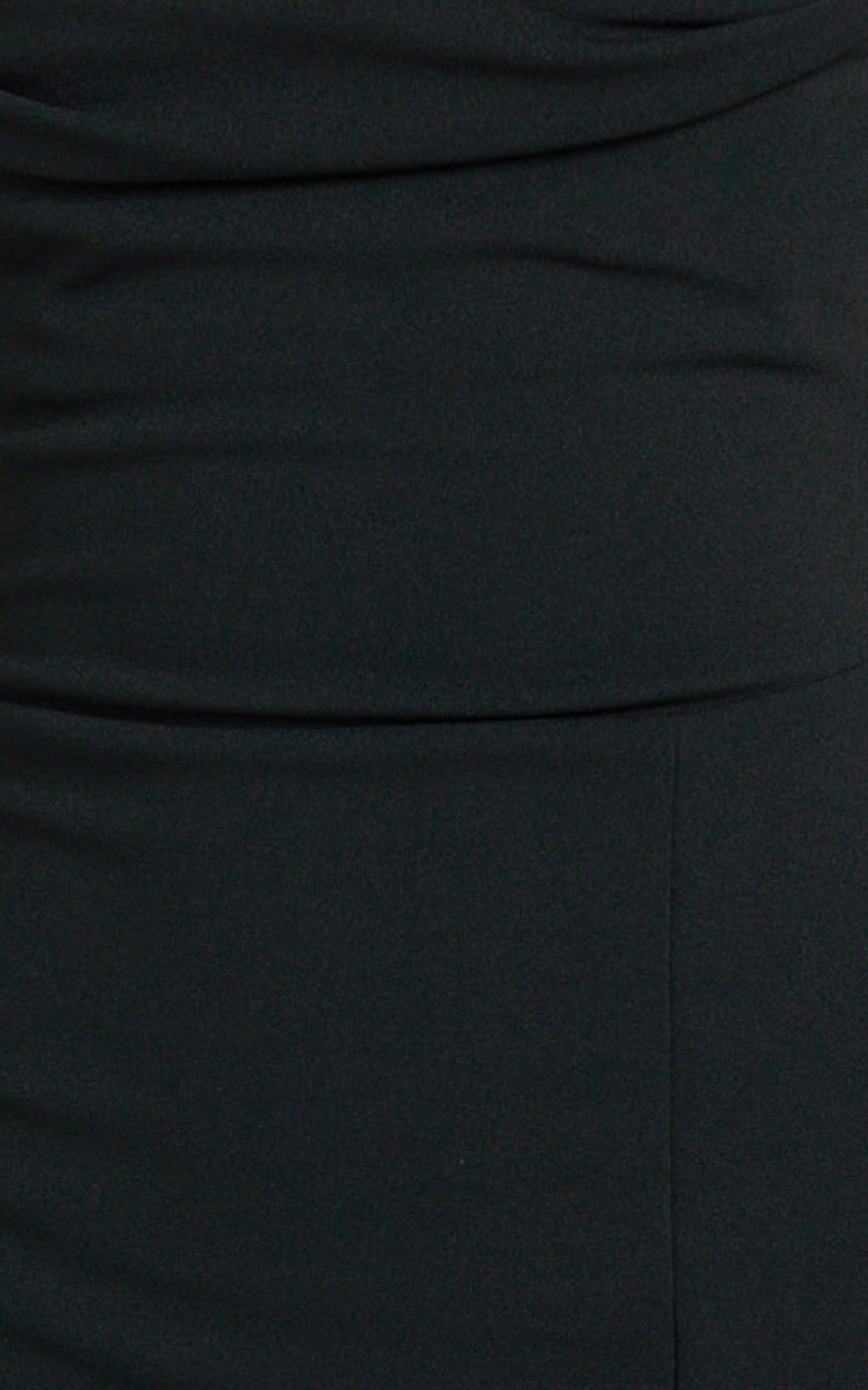 Donna Maxi Elbise - Siyah Degaje Yaka Düz Kesim Yüksek Yırtmaçlı Elbise