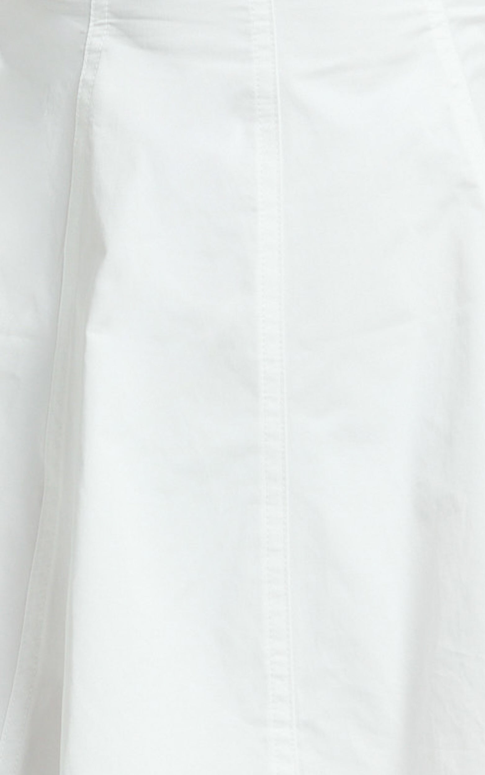 Dylan Mini Elbise - Beyaz Yüksek Kayık Yaka Kollu Fit & Flare Etek Elbise