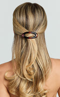 Edeline Saç Tokası - Tortoiseshell Oval Barette Toka