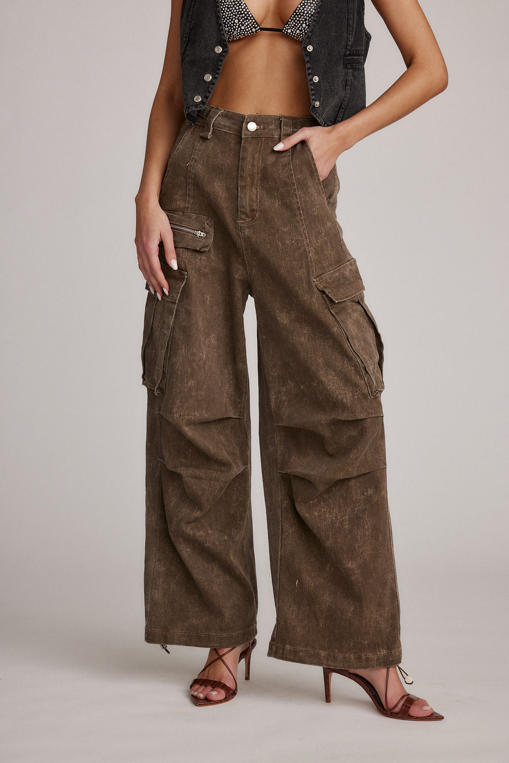 Fleetwood Kahverengi Kargo Pantolon