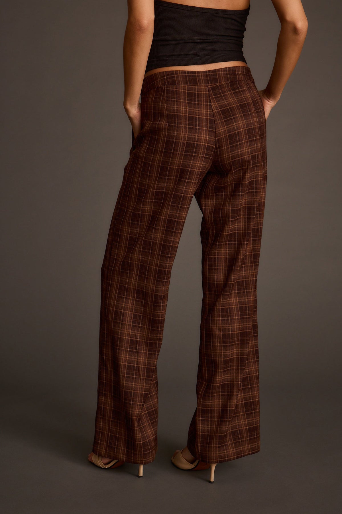 Franklin Mocha Ekose Pantolon