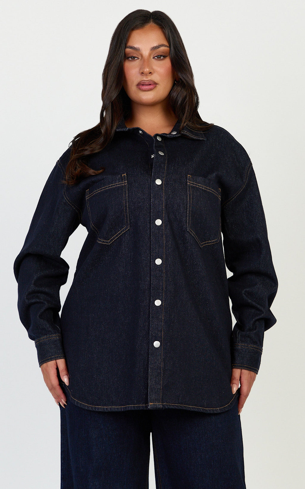 Faharra Gömlek - Ham Geri Dönüştürülmüş Pamuklu Denim Gömlek