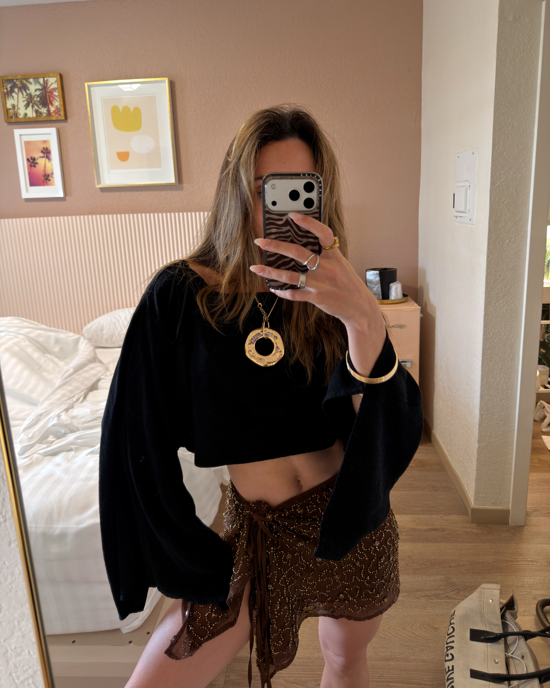 Freya Mocha Boncuklu Pareo