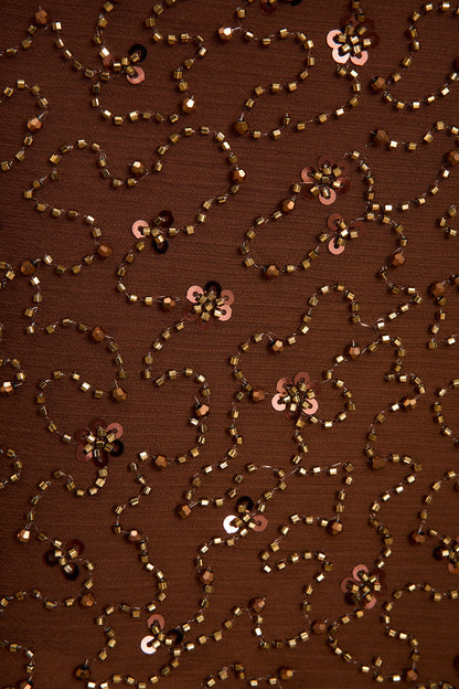 Freya Mocha Boncuklu Pareo