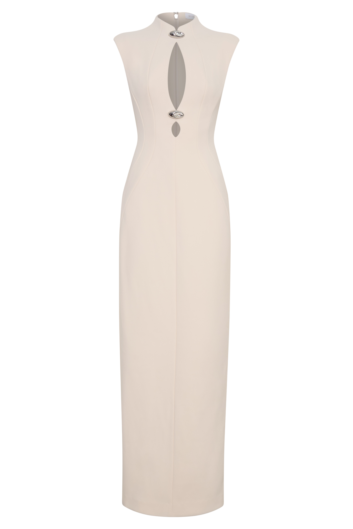 Michelle Cut Out Maxi Elbise - Tereyağı Kremi
