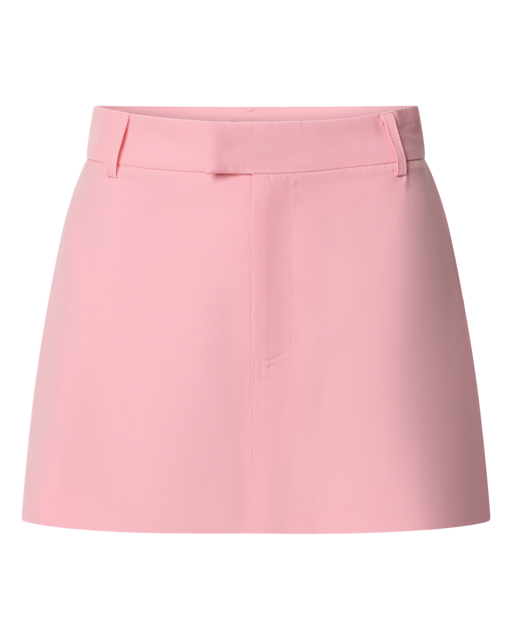 Desi Mini Etek - Açık Pembe Klasik Kesim Orta Bel Etek