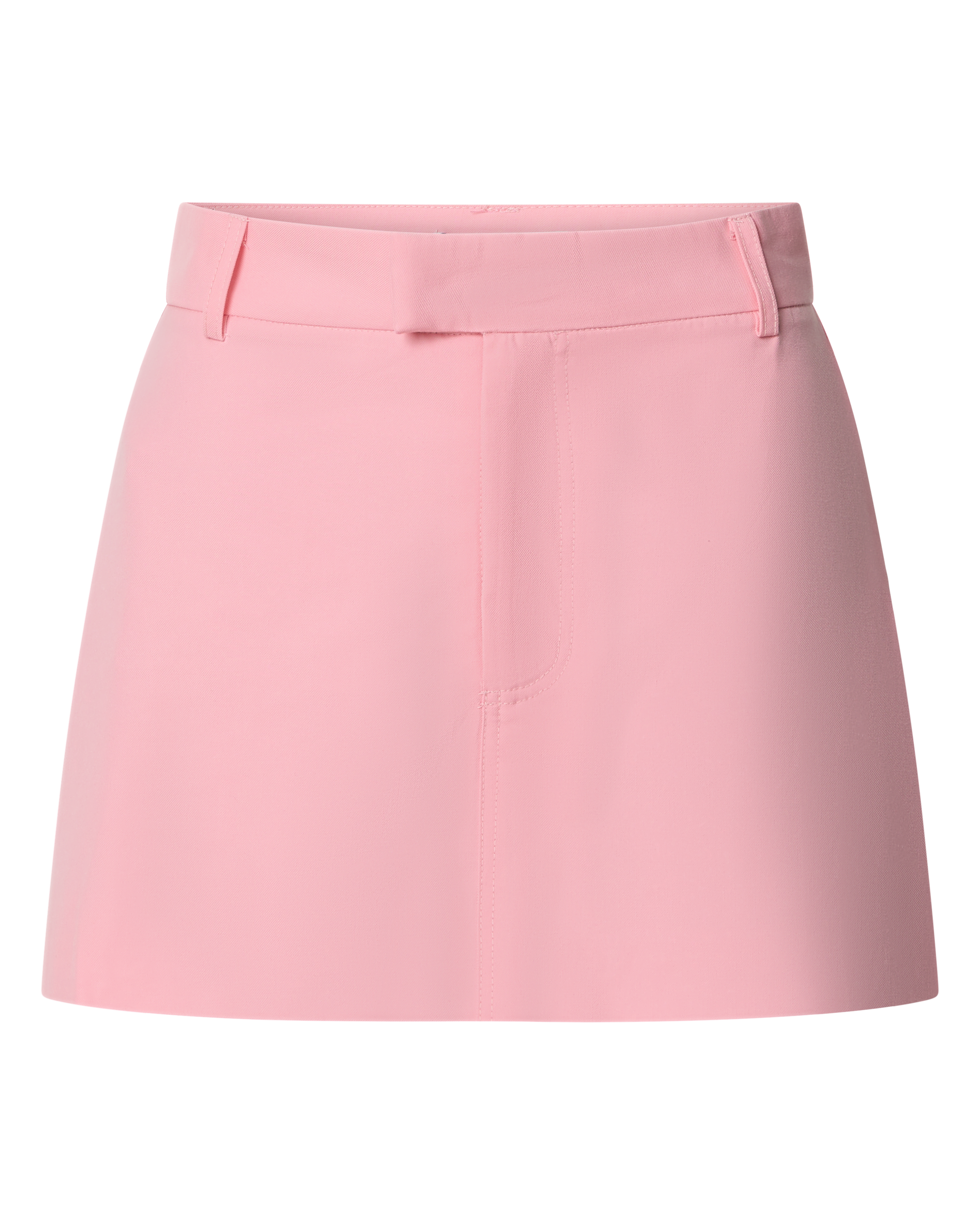 Desi Mini Etek - Açık Pembe Klasik Kesim Orta Bel Etek
