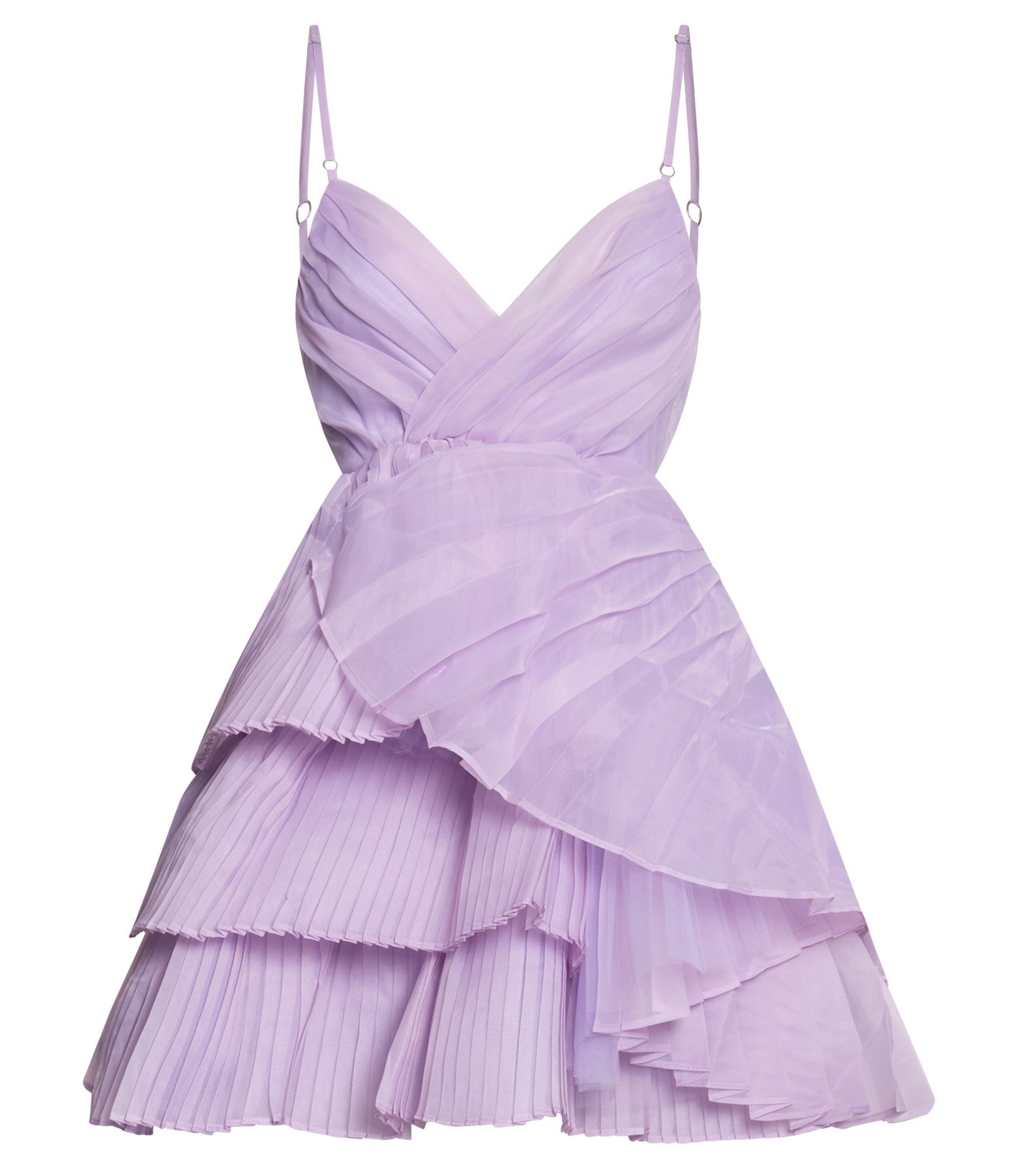 Amalie The Label - Lila Mae Pileli Mini Elbise