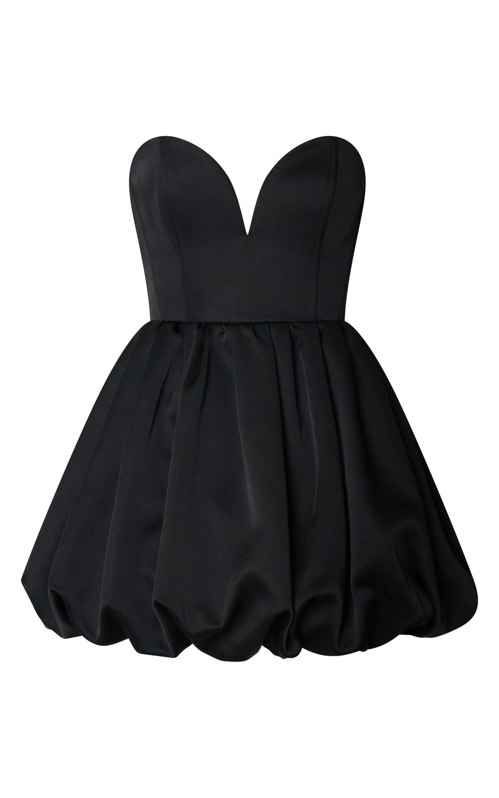 Roland Mini Elbise - Siyah Straplez Düşük Bel Fit & Flare Elbise