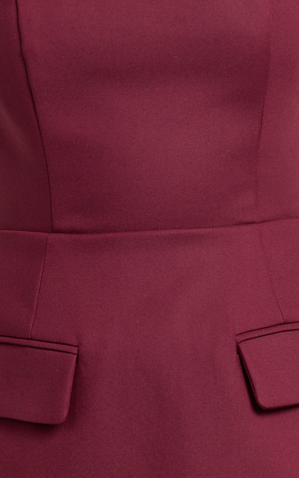 Garrett Mini Elbise - Bordo Kare Yaka Fit & Flare Elbise