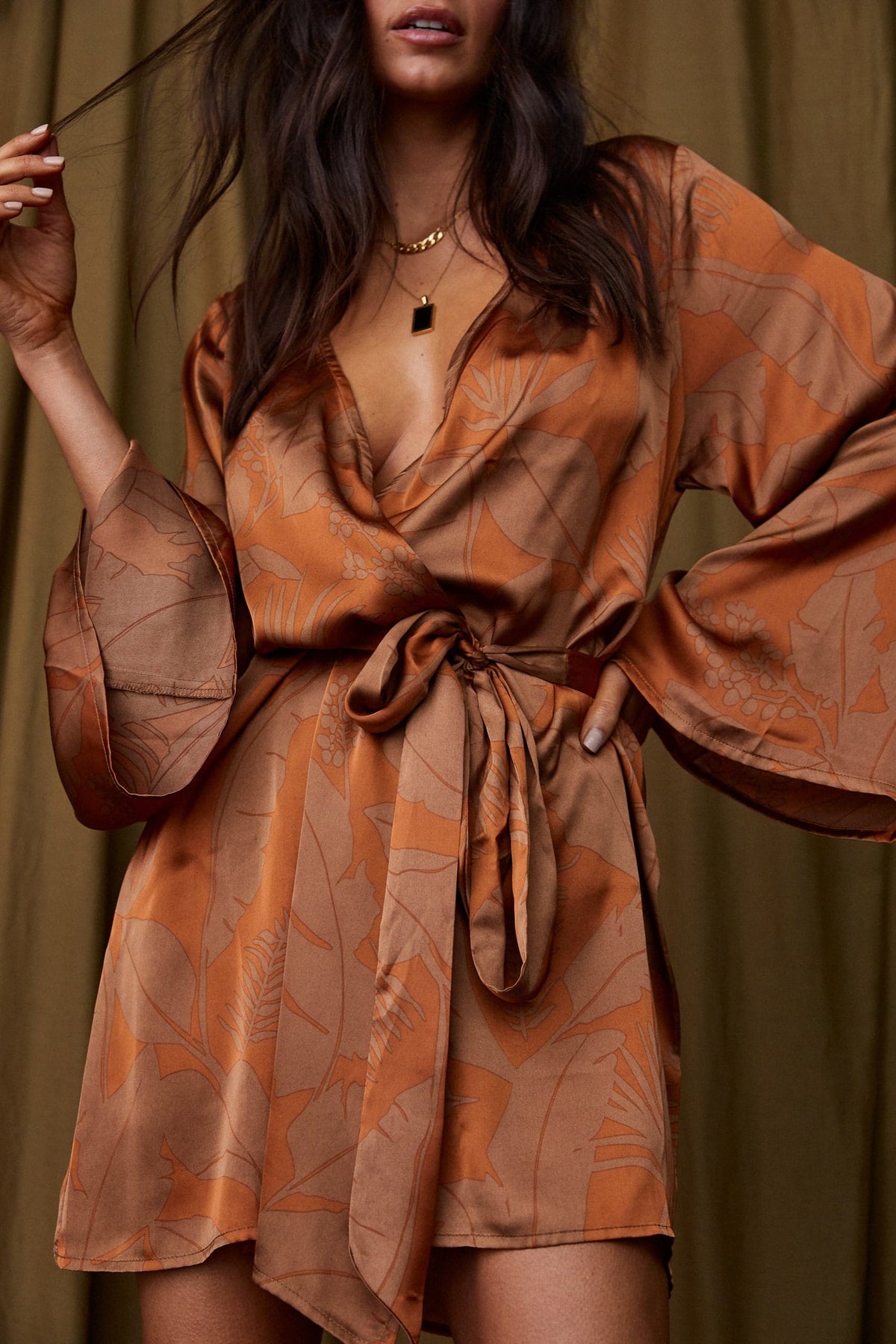 Gold Standard Kiremit Kimono Elbise