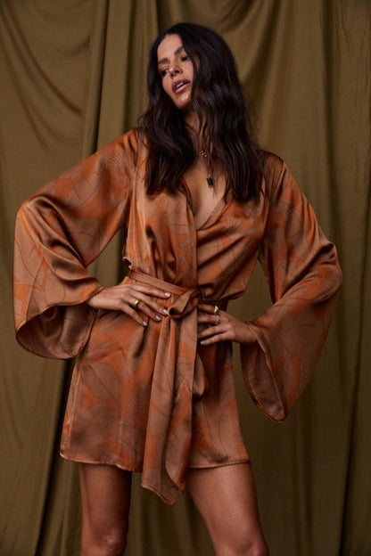 Gold Standard Kiremit Kimono Elbise