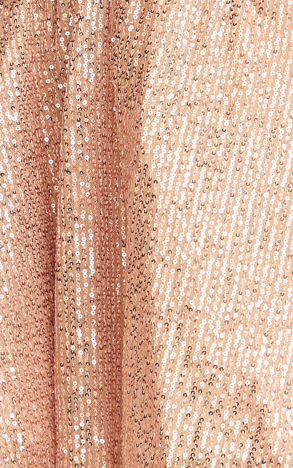 Hana Mini Elbise - Straplez Fit & Flare Payetli Elbise - Rose Altın