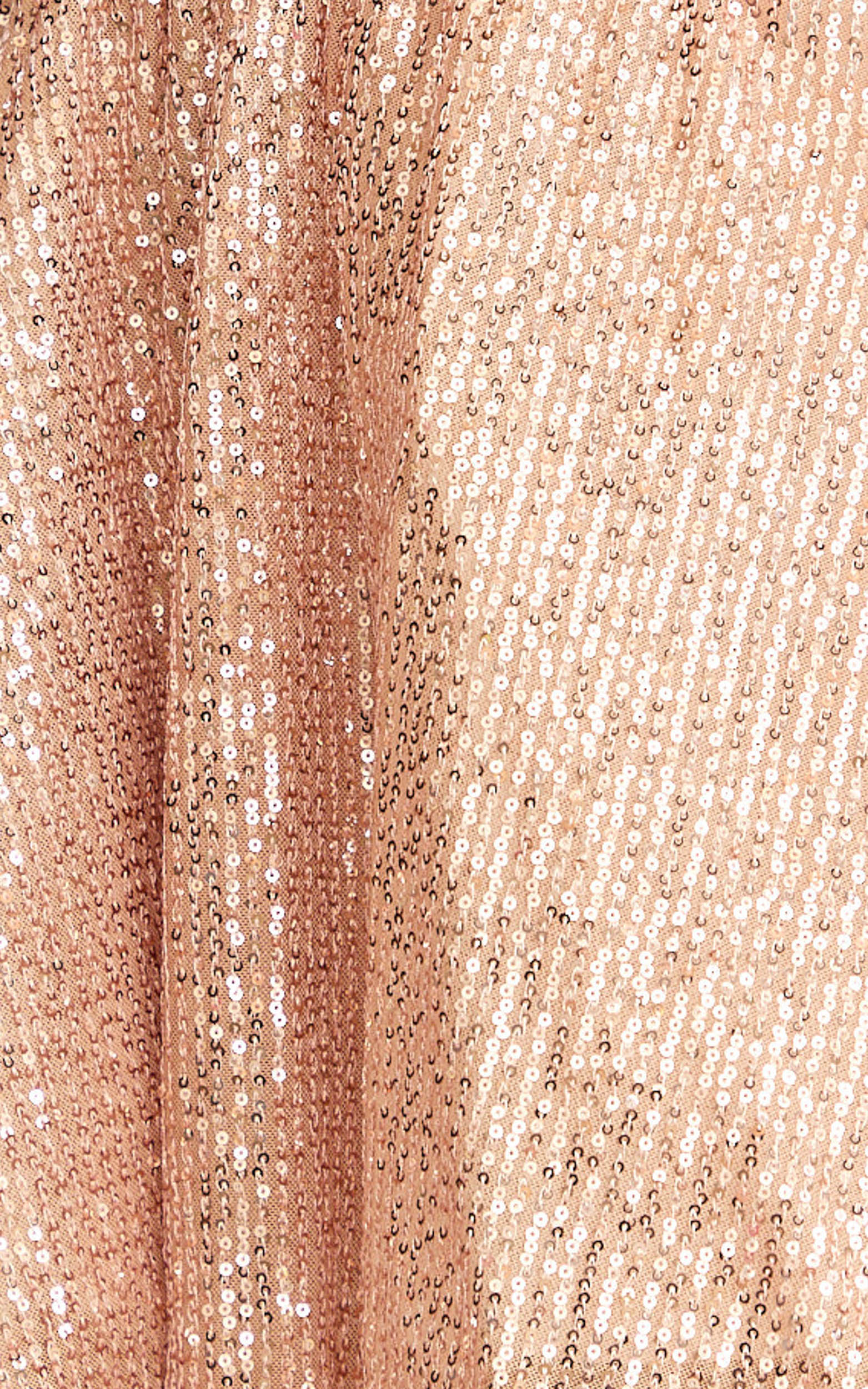 Hana Mini Elbise - Straplez Fit & Flare Payetli Elbise - Rose Altın