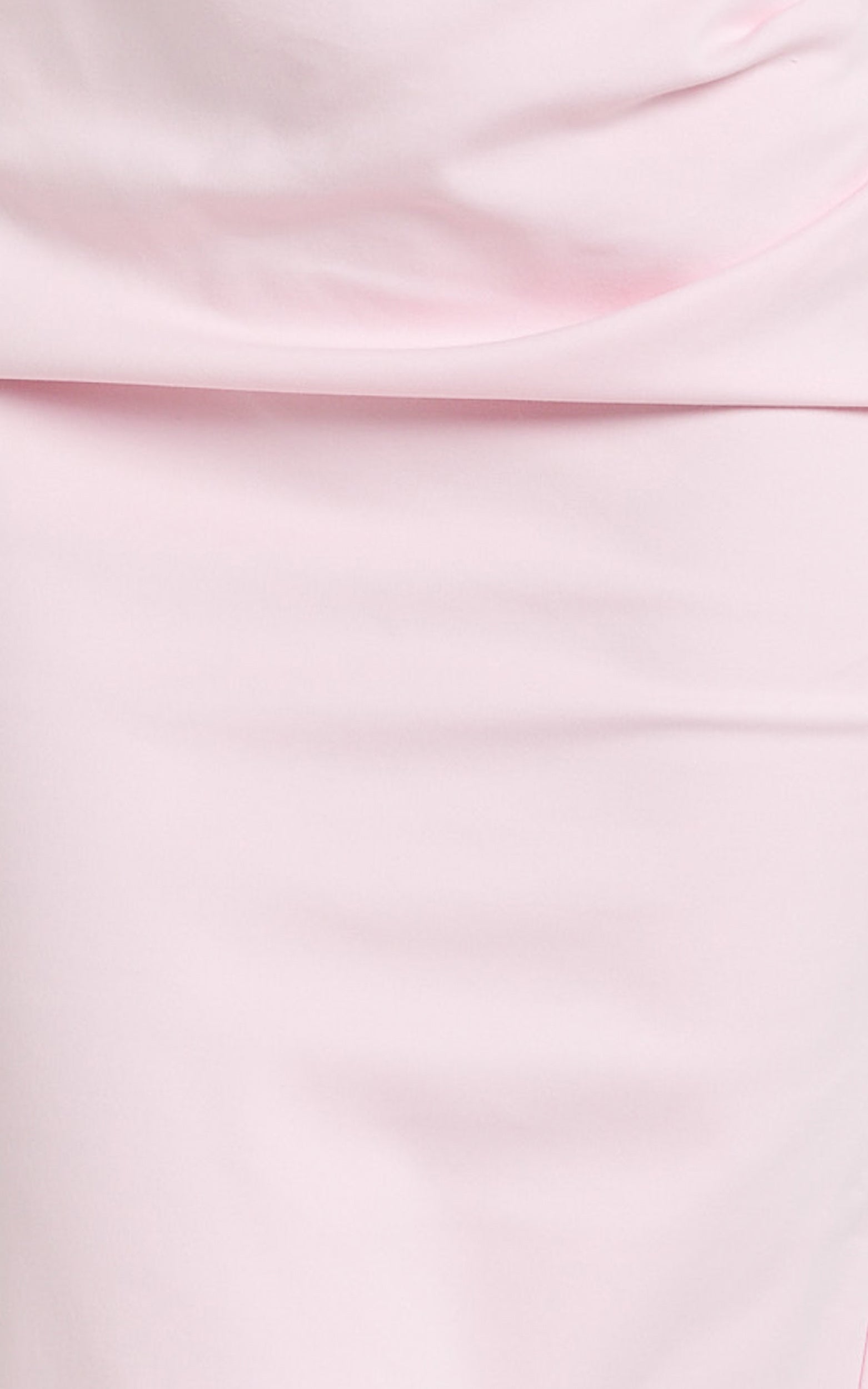 Jamie Maxi Elbise - Pembe Straplez Büzgülü Vücuda Oturan Düz Kesim Elbise