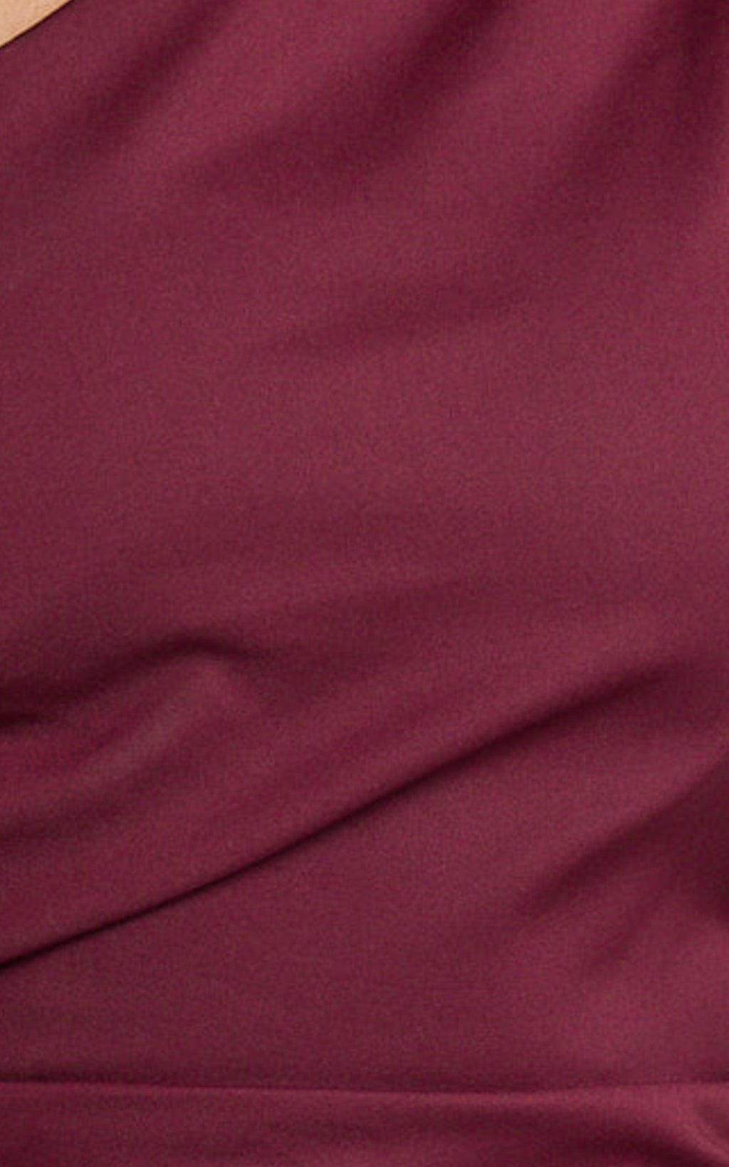 Karlie Midi Elbise - Tek Omuz Dar Kesim Elbise - Bordo