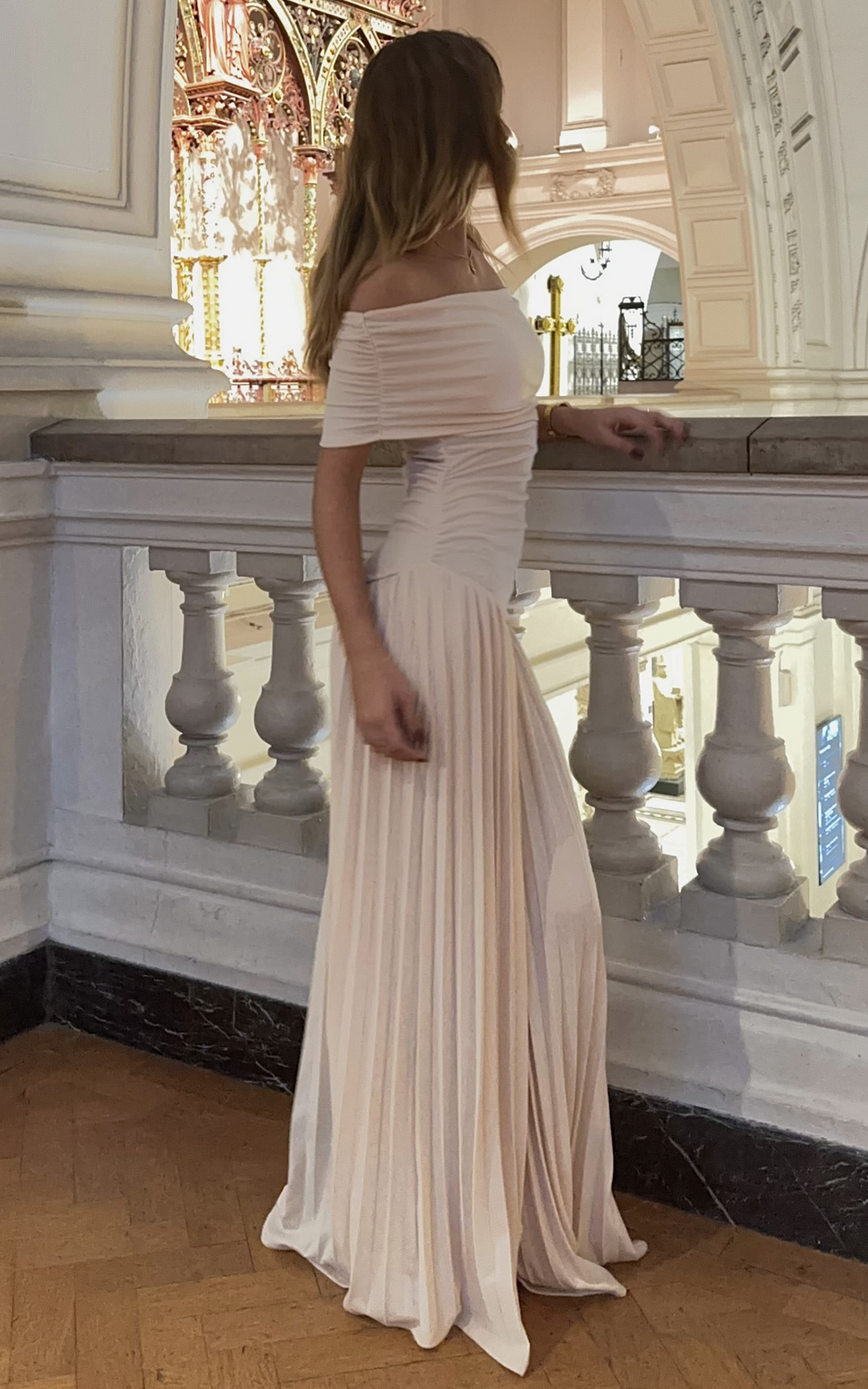 Lioness - Yulaf Rengi Field Of Dreams Maxi Elbise