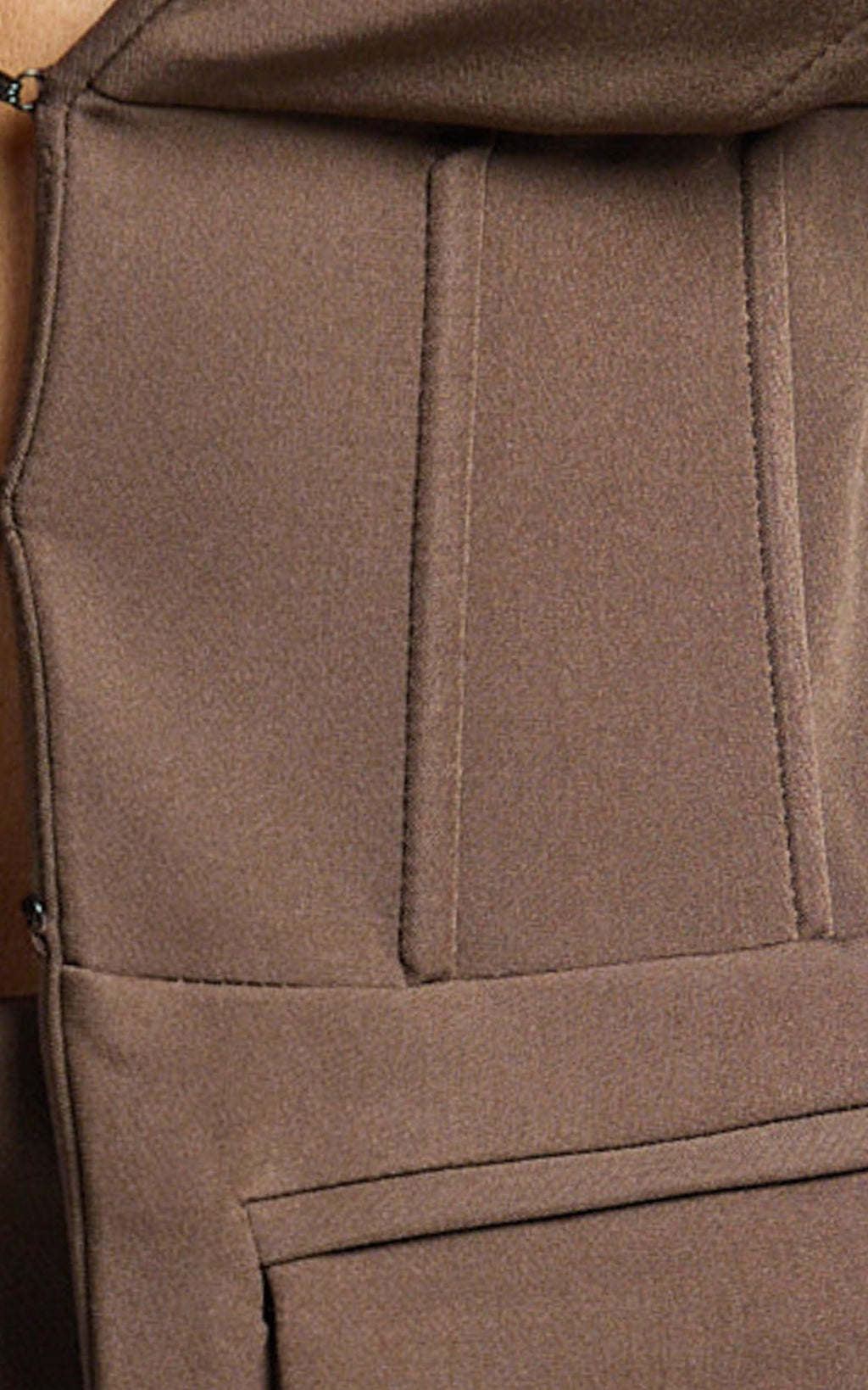 Larah Ceket - Çikolata Rengi Şal Yaka Kopçalı Vücuda Oturan Blazer Ceket