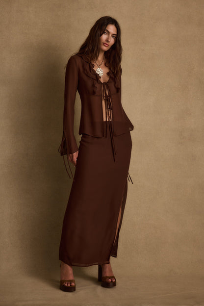 Layla Mocha Maxi Etek