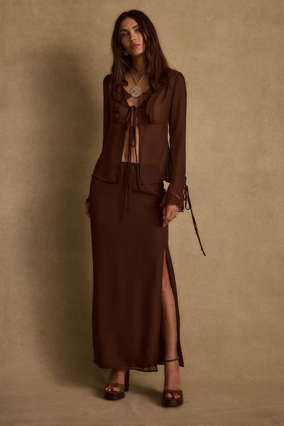 Layla Mocha Maxi Etek